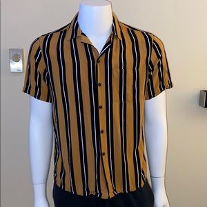 URBAN OUTFITTERS Stripe Button Up Tee